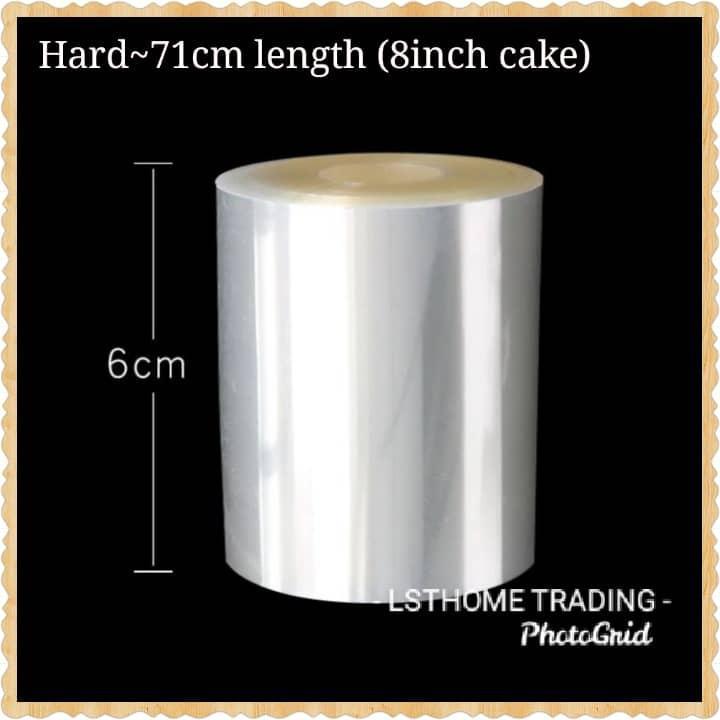 6/8/10/12cm Hard Soft Transparent Paper Clear Mousse Surrounding Edge Wrapping Tape Baking Cake Dessert Collar (1611L) - Image 25