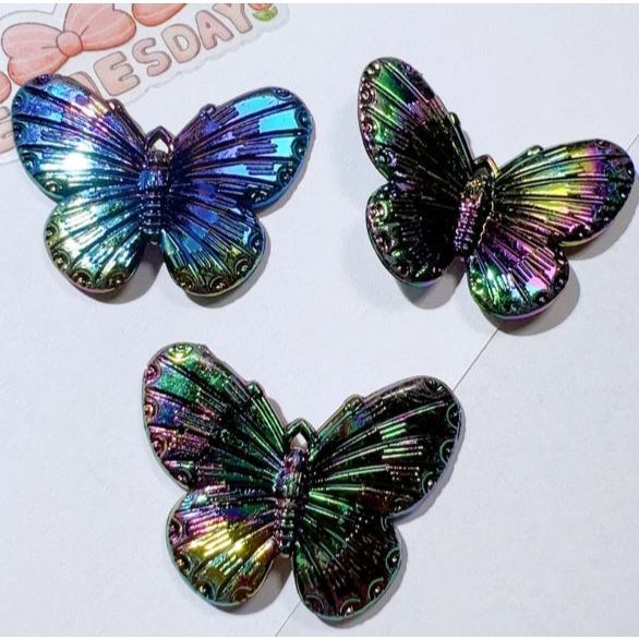 Mini Butterfly Hair Claws Transparent Resin Hair Claws Barrette Fashion Cute Sweet Hairpins 亚克力幻彩立体镭射蝴蝶(1172-2872L) - Image 21