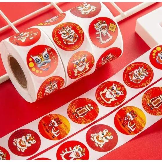 500pcs Chinese Lunar New Year Stickers Sweets Chocolate Label Sticker For Envelope Party Favor Gift Card 春节新年贴纸 (2744L) - Image 24