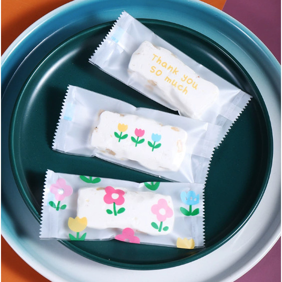 100/200pcs Chinese New Year Candy Bag Machine Sealed Bag For Nougat Cookies Chocolate Food Packaging 糖果袋 (2715L) - Image 30
