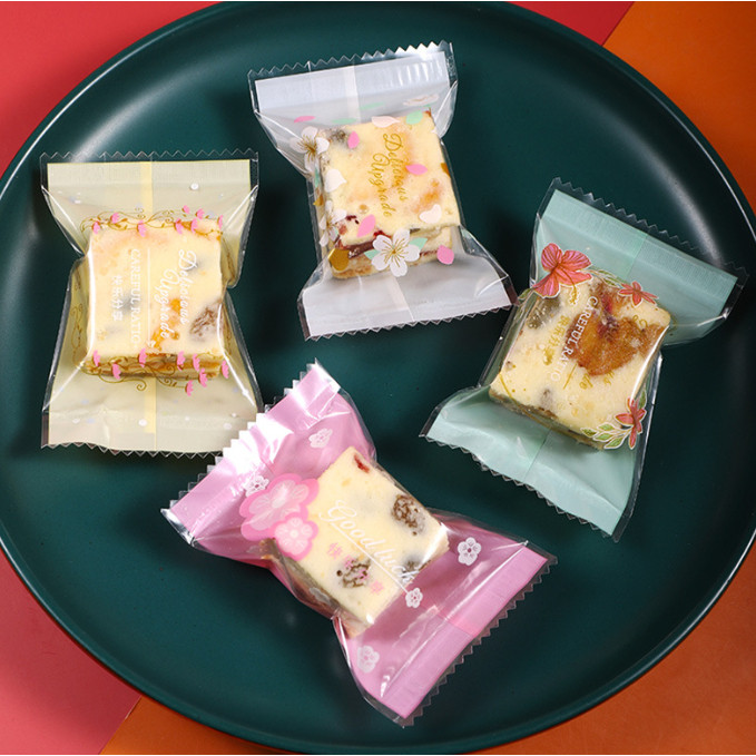 100/200pcs Chinese New Year Candy Bag Machine Sealed Bag For Nougat Cookies Chocolate Food Packaging 糖果袋 (2715L) - Image 32