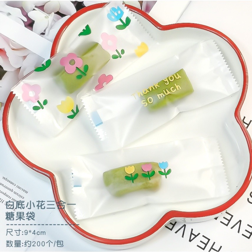 100/200pcs Chinese New Year Candy Bag Machine Sealed Bag For Nougat Cookies Chocolate Food Packaging 糖果袋 (2715L) - Image 36