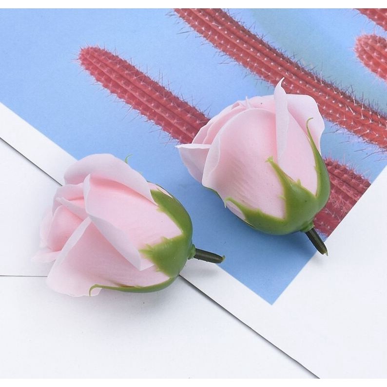 1pc 4.5cm Colorful artificial Rose Soap Flower Romantic Wedding Party Gift Handmade Flower Petal real touch flower(501L) - Image 26