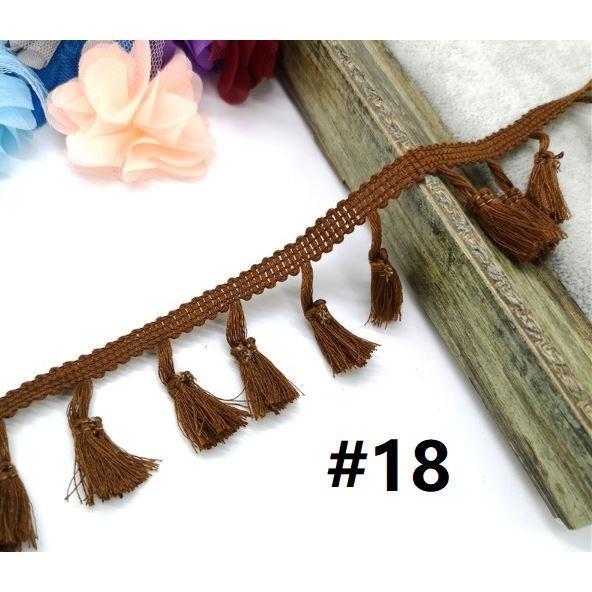 Polyester Cotton Fringe 1yard 4.0cm Lace Tassel Trimming Colorful Ribbon Garment Sewing Accessory 彩色流苏花边(1917L) - Image 23
