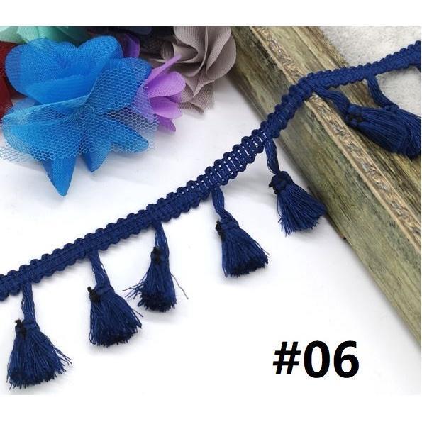 Polyester Cotton Fringe 1yard 4.0cm Lace Tassel Trimming Colorful Ribbon Garment Sewing Accessory 彩色流苏花边(1917L) - Image 26