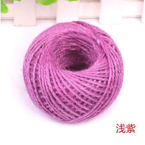 50Meters 2mm Colorful Natural Jute Cord Burlap Twine Rope For Handmade Gift Wrap DIY Crafts Home Wedding 彩色麻绳 (1980L) - Image 21