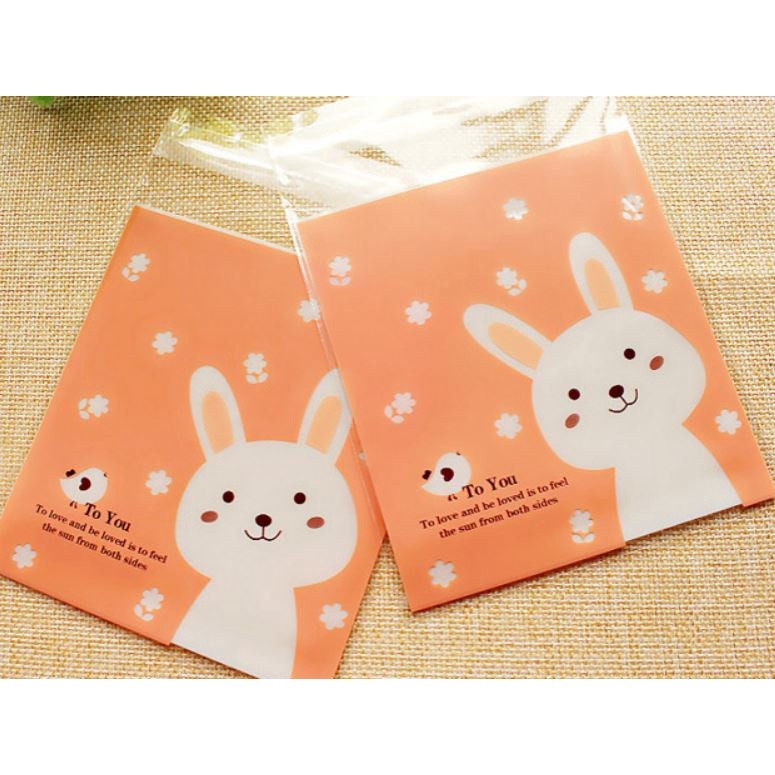 100pcs 10x10cm Cute Cartoon Gifts Bags Cookie Packaging Self-adhesive Plastic Bags For Biscuits Candy Food(164L) - Image 40