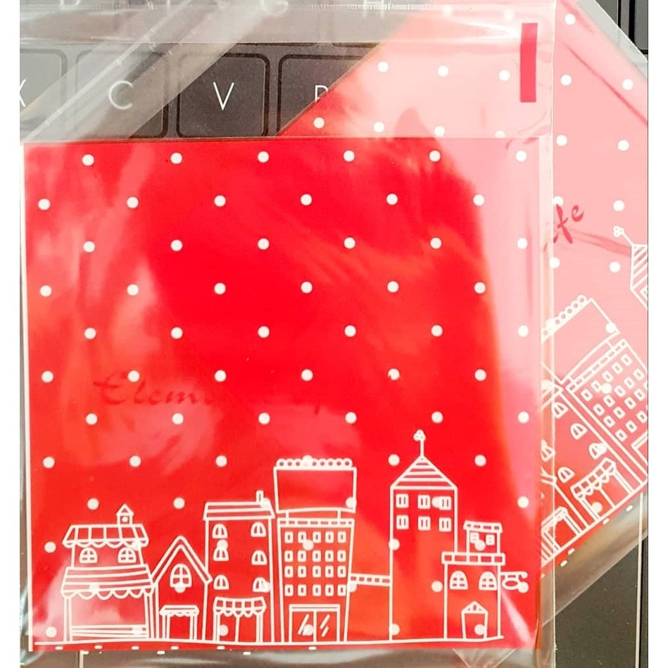 100pcs 10x10cm Cute Cartoon Gifts Bags Cookie Packaging Self-adhesive Plastic Bags For Biscuits Candy Food(164L) - Image 43