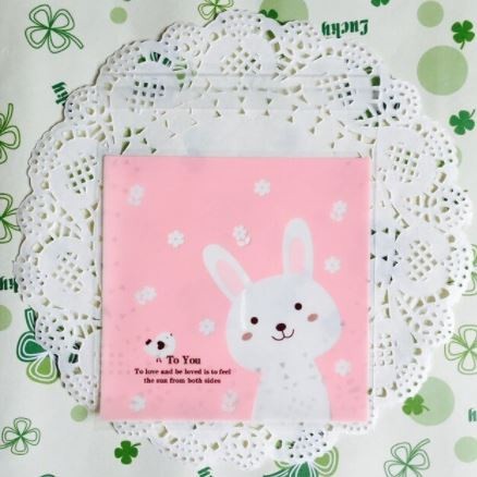 100pcs 10x10cm Cute Cartoon Gifts Bags Cookie Packaging Self-adhesive Plastic Bags For Biscuits Candy Food(164L) - Image 44