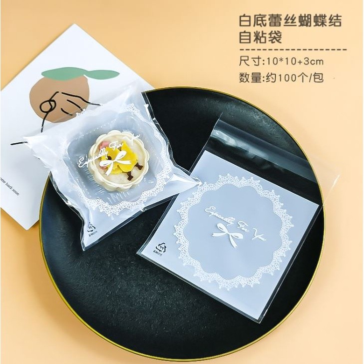 100pcs 10x10cm Cute Cartoon Gifts Bags Cookie Packaging Self-adhesive Plastic Bags For Biscuits Candy Food(164L) - Image 45