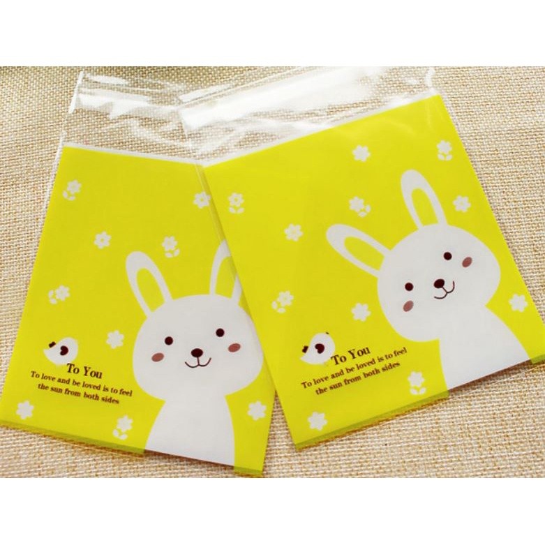 100pcs 10x10cm Cute Cartoon Gifts Bags Cookie Packaging Self-adhesive Plastic Bags For Biscuits Candy Food(164L) - Image 47