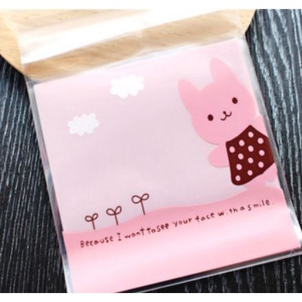 100pcs 10x10cm Cute Cartoon Gifts Bags Cookie Packaging Self-adhesive Plastic Bags For Biscuits Candy Food(164L) - Image 49