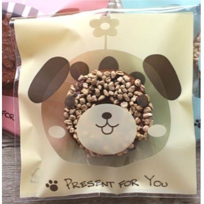 100pcs 10x10cm Cute Cartoon Gifts Bags Cookie Packaging Self-adhesive Plastic Bags For Biscuits Candy Food(164L) - Image 50
