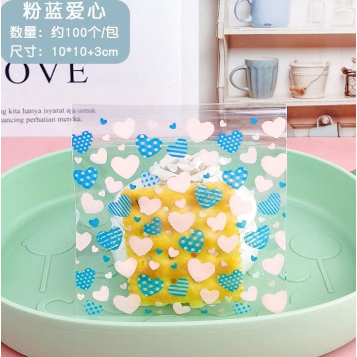 100pcs 10x10cm Cute Cartoon Gifts Bags Cookie Packaging Self-adhesive Plastic Bags For Biscuits Candy Food(164L) - Image 52
