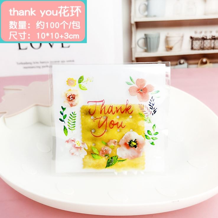 100pcs 10x10cm Cute Cartoon Gifts Bags Cookie Packaging Self-adhesive Plastic Bags For Biscuits Candy Food(164L) - Image 55