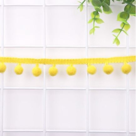 1Yard Pom Pom Trim Ball 12mm Handmade DIY MINI Pearl Pompom Fringe Ribbon Sewing Lace Kintted Fabric毛球花边(2031L) - Image 21