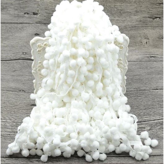 1Yard Pom Pom Trim Ball 12mm Handmade DIY MINI Pearl Pompom Fringe Ribbon Sewing Lace Kintted Fabric毛球花边(2031L) - Image 25