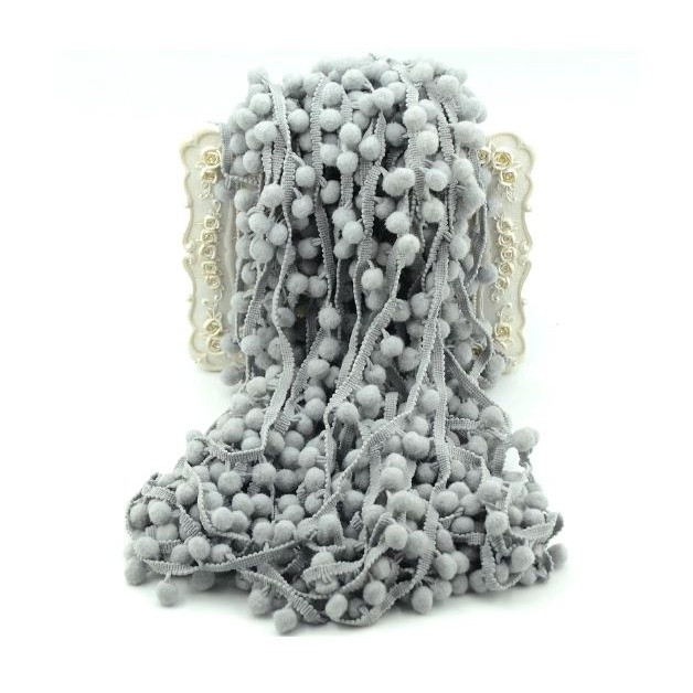1Yard Pom Pom Trim Ball 12mm Handmade DIY MINI Pearl Pompom Fringe Ribbon Sewing Lace Kintted Fabric毛球花边(2031L) - Image 24