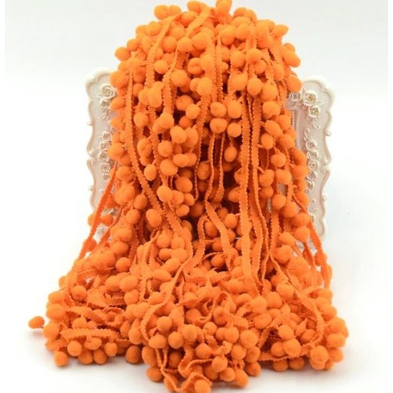 1Yard Pom Pom Trim Ball 12mm Handmade DIY MINI Pearl Pompom Fringe Ribbon Sewing Lace Kintted Fabric毛球花边(2031L) - Image 26