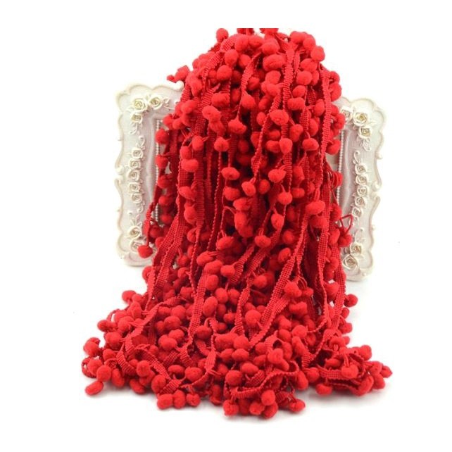 1Yard Pom Pom Trim Ball 12mm Handmade DIY MINI Pearl Pompom Fringe Ribbon Sewing Lace Kintted Fabric毛球花边(2031L) - Image 27