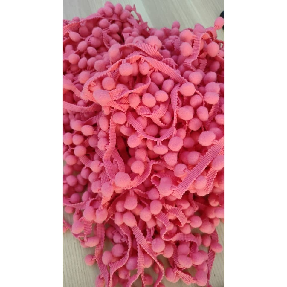 1Yard Pom Pom Trim Ball 12mm Handmade DIY MINI Pearl Pompom Fringe Ribbon Sewing Lace Kintted Fabric毛球花边(2031L) - Image 31