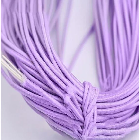 5yard 1mm~2mm Round High Elastic Sewing Elastic Band Fiat Rubber Band Waist Band Stretch 弹力绳 (1946L) - Image 22