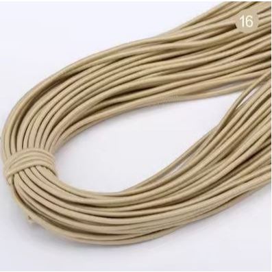 5yard 1mm~2mm Round High Elastic Sewing Elastic Band Fiat Rubber Band Waist Band Stretch 弹力绳 (1946L) - Image 26