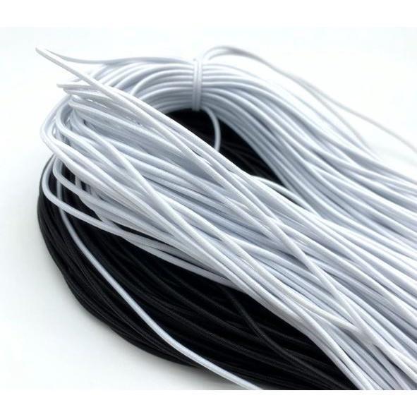 5yard 1mm~2mm Round High Elastic Sewing Elastic Band Fiat Rubber Band Waist Band Stretch 弹力绳 (1946L) - Image 30