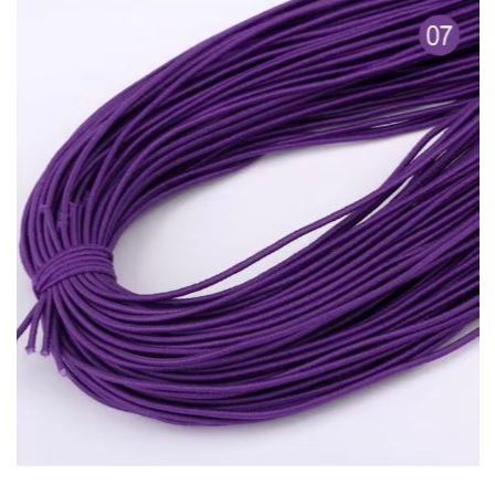 5yard 1mm~2mm Round High Elastic Sewing Elastic Band Fiat Rubber Band Waist Band Stretch 弹力绳 (1946L) - Image 34