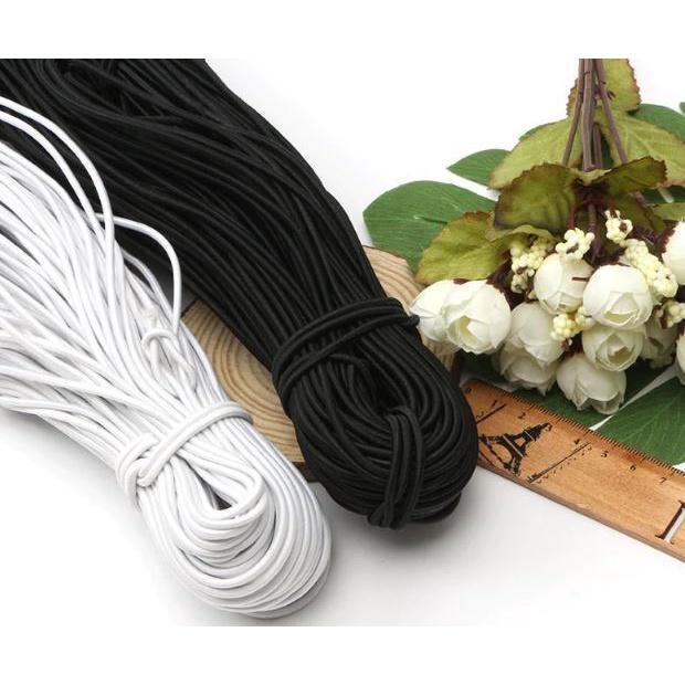 5yard 1mm~2mm Round High Elastic Sewing Elastic Band Fiat Rubber Band Waist Band Stretch 弹力绳 (1946L) - Image 35