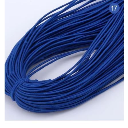 5yard 1mm~2mm Round High Elastic Sewing Elastic Band Fiat Rubber Band Waist Band Stretch 弹力绳 (1946L) - Image 36