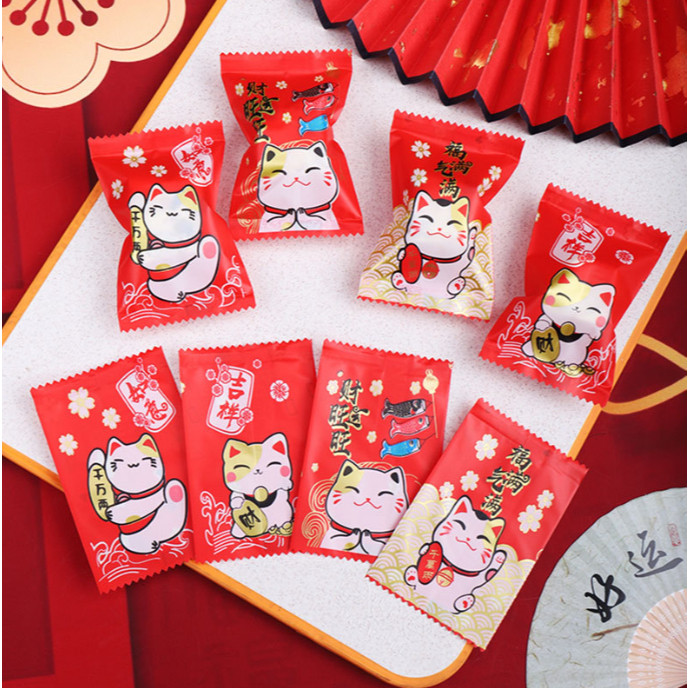 100pcs Nougat Candy Chinese New Year Snowflake Crispy Packaging Machine Sealing Bags (3093L) - Image 38