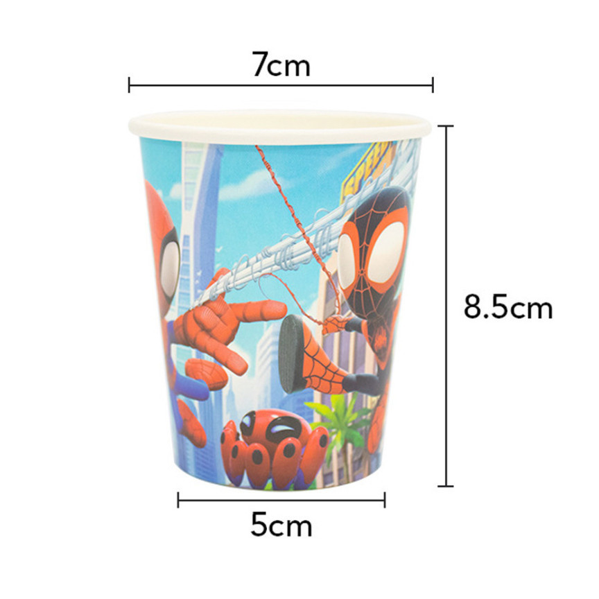 10pcs 9Oz 250ml Cartoon Party Thickened Disposable Paper Cup Raw Wood Pulp Children's Birthday festive event 派对纸杯(2960L) - Image 27