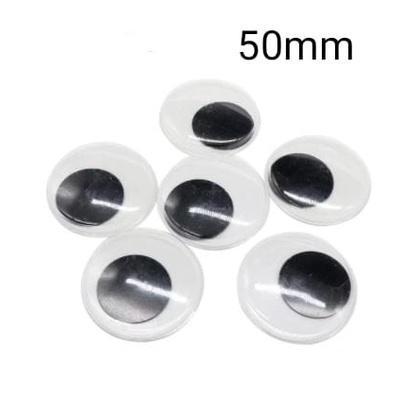 4~35mm Total Mixed Googly Eyes Self-adhesive DIY Scrapbooking for Teddy Bear 黑白活动眼睛 (846L) - Image 23