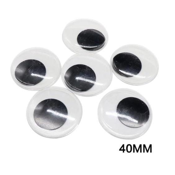 4~35mm Total Mixed Googly Eyes Self-adhesive DIY Scrapbooking for Teddy Bear 黑白活动眼睛 (846L) - Image 22