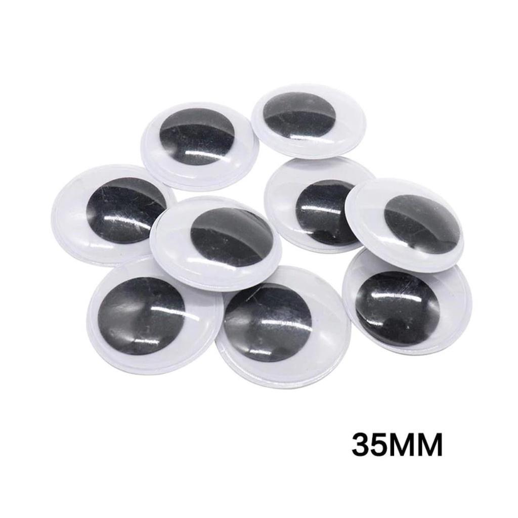4~35mm Total Mixed Googly Eyes Self-adhesive DIY Scrapbooking for Teddy Bear 黑白活动眼睛 (846L) - Image 24