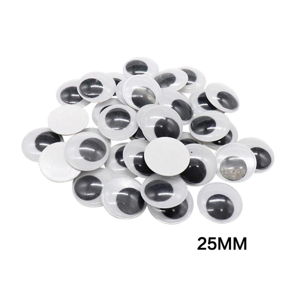 4~35mm Total Mixed Googly Eyes Self-adhesive DIY Scrapbooking for Teddy Bear 黑白活动眼睛 (846L) - Image 25
