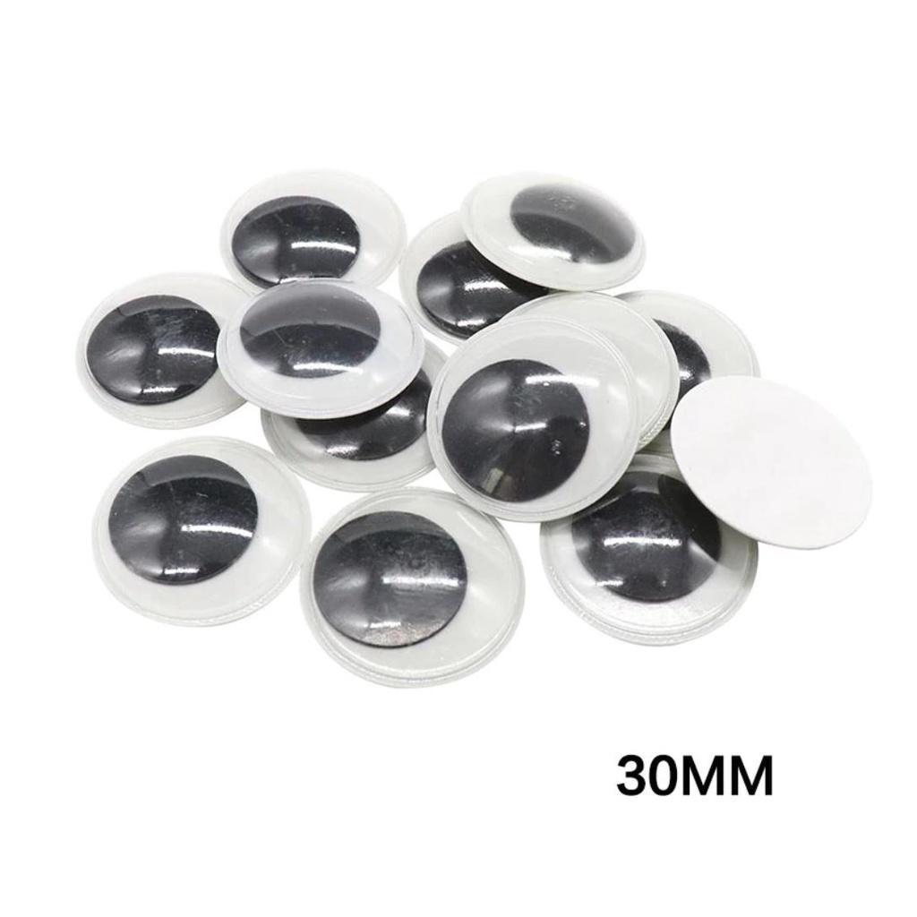 4~35mm Total Mixed Googly Eyes Self-adhesive DIY Scrapbooking for Teddy Bear 黑白活动眼睛 (846L) - Image 29