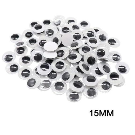 4~35mm Total Mixed Googly Eyes Self-adhesive DIY Scrapbooking for Teddy Bear 黑白活动眼睛 (846L) - Image 32