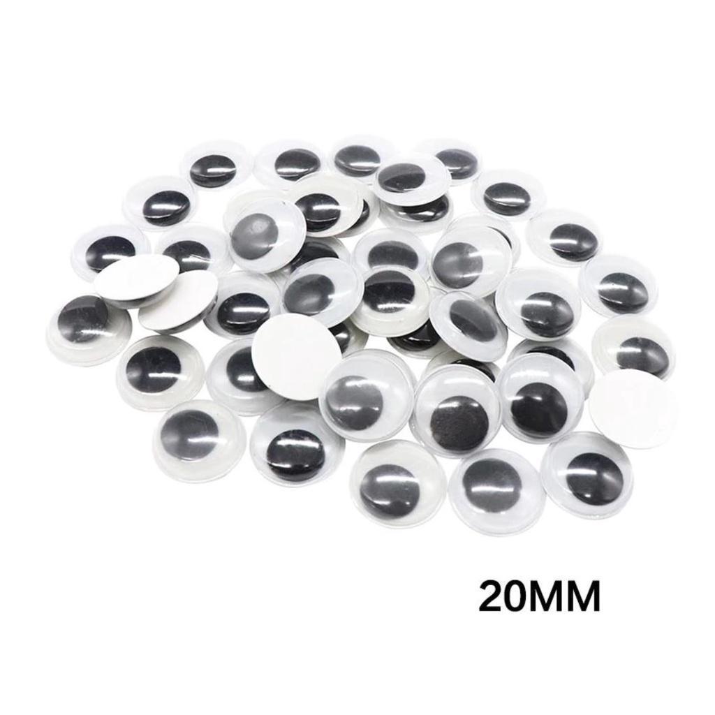4~35mm Total Mixed Googly Eyes Self-adhesive DIY Scrapbooking for Teddy Bear 黑白活动眼睛 (846L) - Image 31