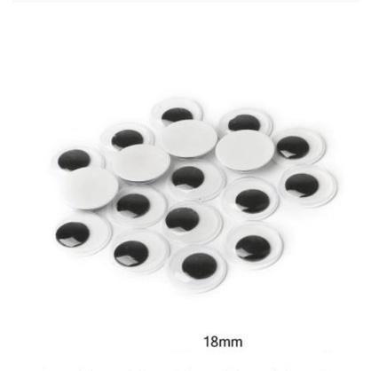 4~35mm Total Mixed Googly Eyes Self-adhesive DIY Scrapbooking for Teddy Bear 黑白活动眼睛 (846L) - Image 33