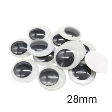 4~35mm Total Mixed Googly Eyes Self-adhesive DIY Scrapbooking for Teddy Bear 黑白活动眼睛 (846L) - Image 40