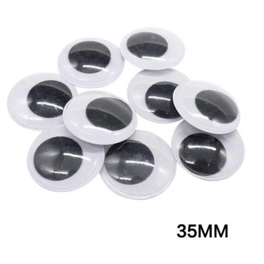 4~35mm Total Mixed Googly Eyes Self-adhesive DIY Scrapbooking for Teddy Bear 黑白活动眼睛 (846L) - Image 42