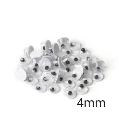 4~35mm Total Mixed Googly Eyes Self-adhesive DIY Scrapbooking for Teddy Bear 黑白活动眼睛 (846L) - Image 44
