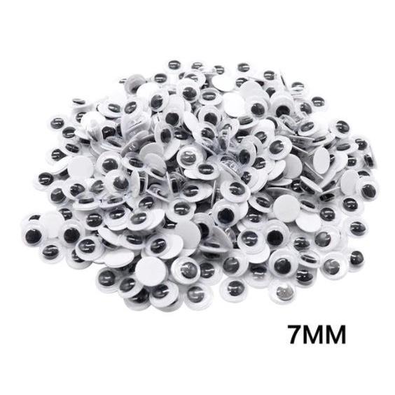 4~35mm Total Mixed Googly Eyes Self-adhesive DIY Scrapbooking for Teddy Bear 黑白活动眼睛 (846L) - Image 45