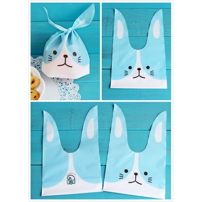 50pcs 22x13.5cm Cute Bunny Cookies Bags Candy Food Biscuit Packaging Soft Bag Candy Gift Bags Birthday Baby(149L) - Image 25