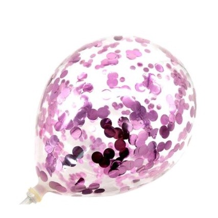 12 Inch Confetti Latex Balloons Transparent for Party Birthday Anniversary Decoration 彩色铝箔亮片气球 (313L) - Image 25