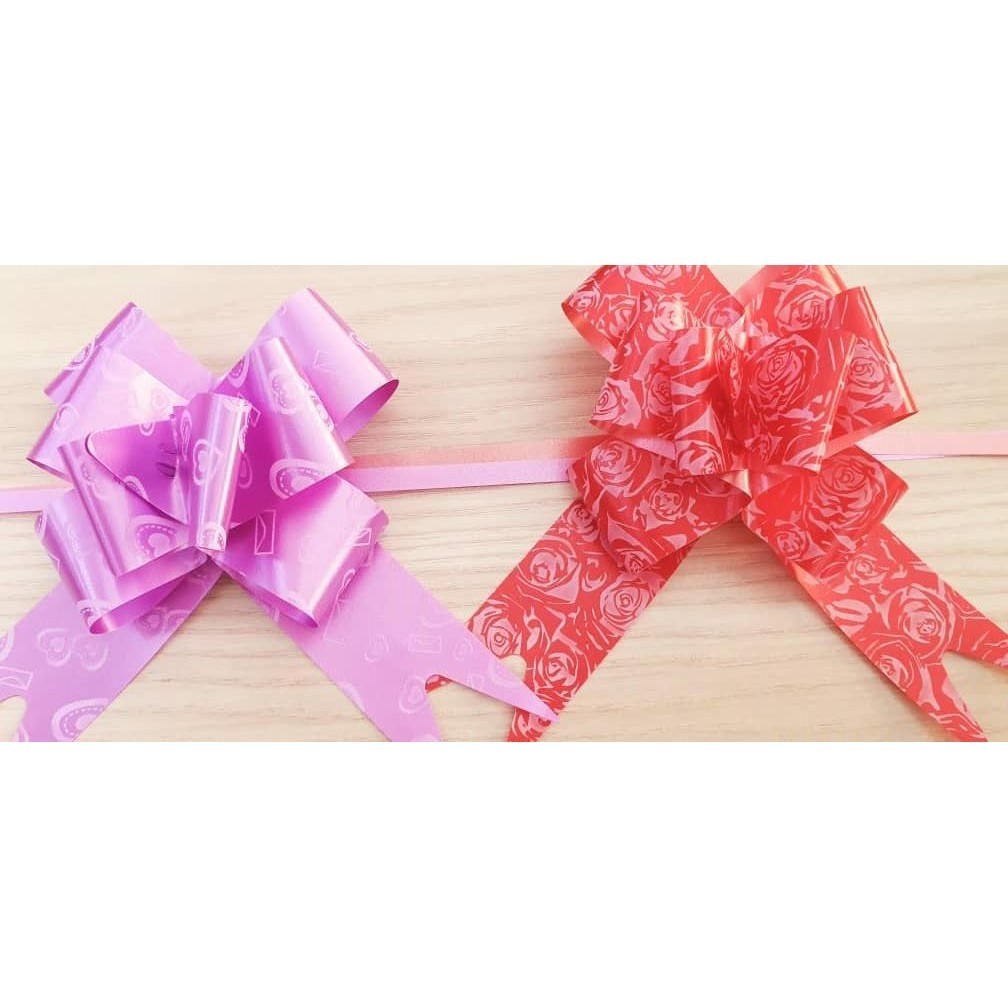 10pcs/lot 3cm Ribbon (Heart) Christmas Gift Wrap Pull Bows Gift Ribbons Happy New Year Birthday Wedding Car Decor(467L) - Image 22