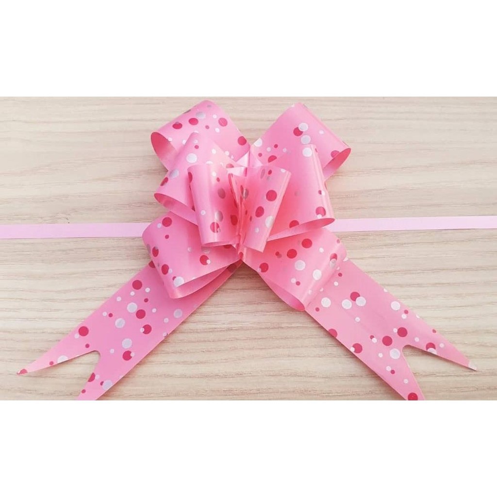10pcs/lot 3cm Ribbon (Heart) Christmas Gift Wrap Pull Bows Gift Ribbons Happy New Year Birthday Wedding Car Decor(467L) - Image 24