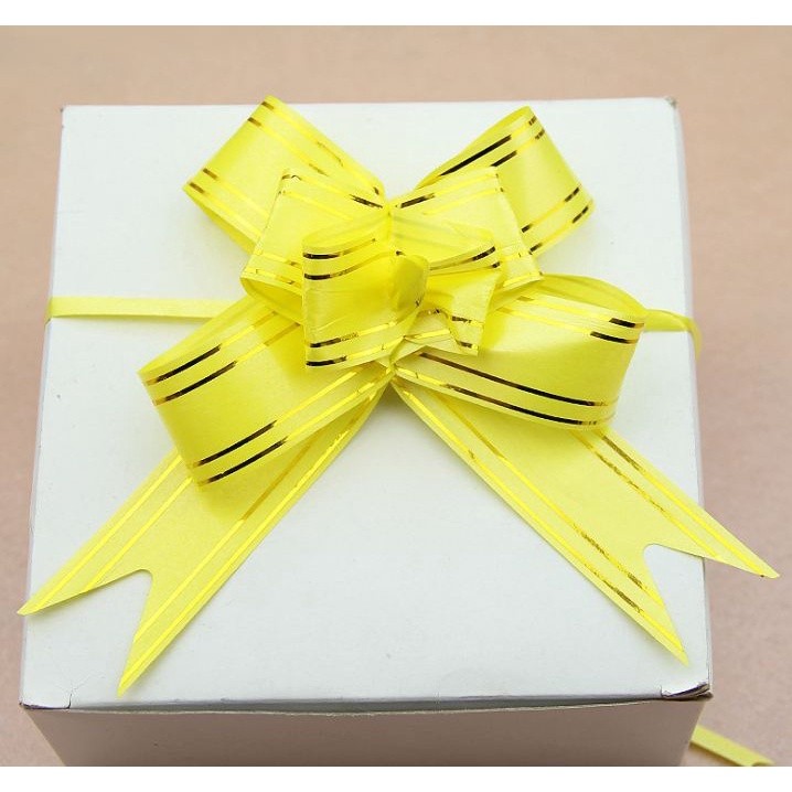 10pcs 3cm Ribbon (Gold) Christmas Gift Wrap Pull Bows Gift Ribbons Happy New Year Birthday Party Wedding Car Decor(465L) - Image 21